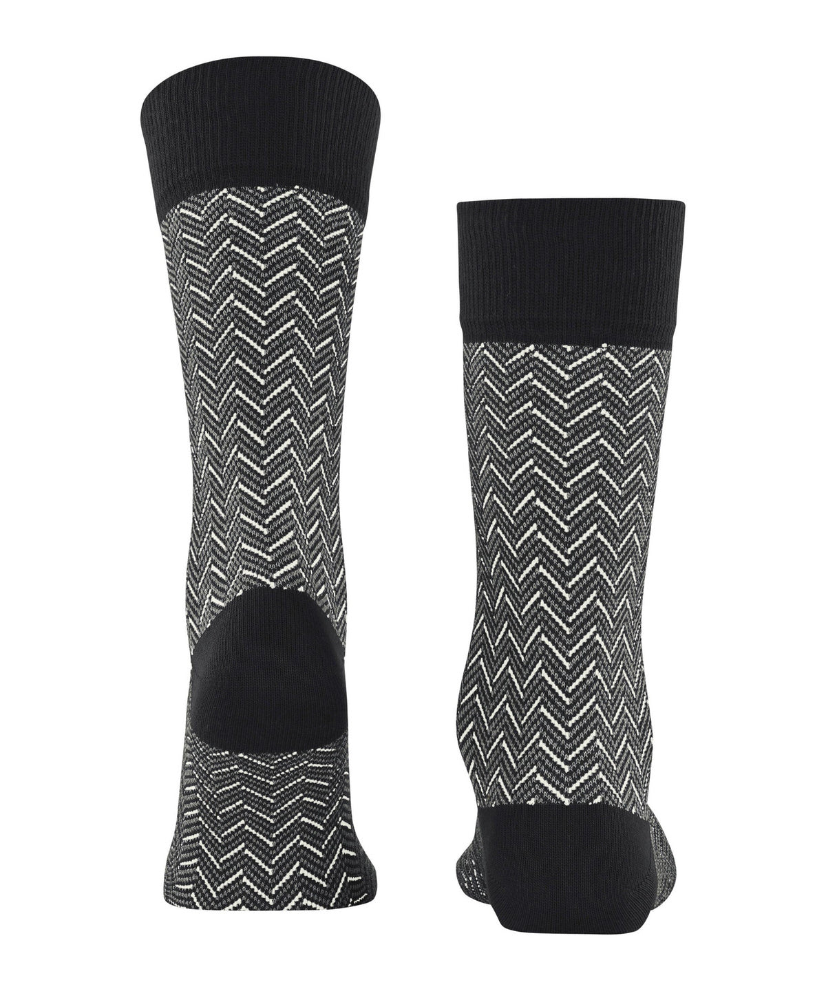 Burlington Herringbone Socks Black