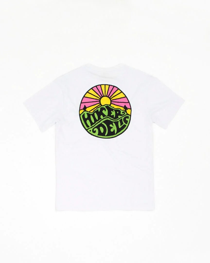 Hikerdelic Backprint Original Logo T-Shirt in White