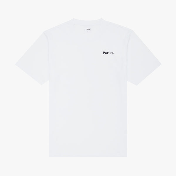 Parlez Banos Back Graphic T-Shirt White