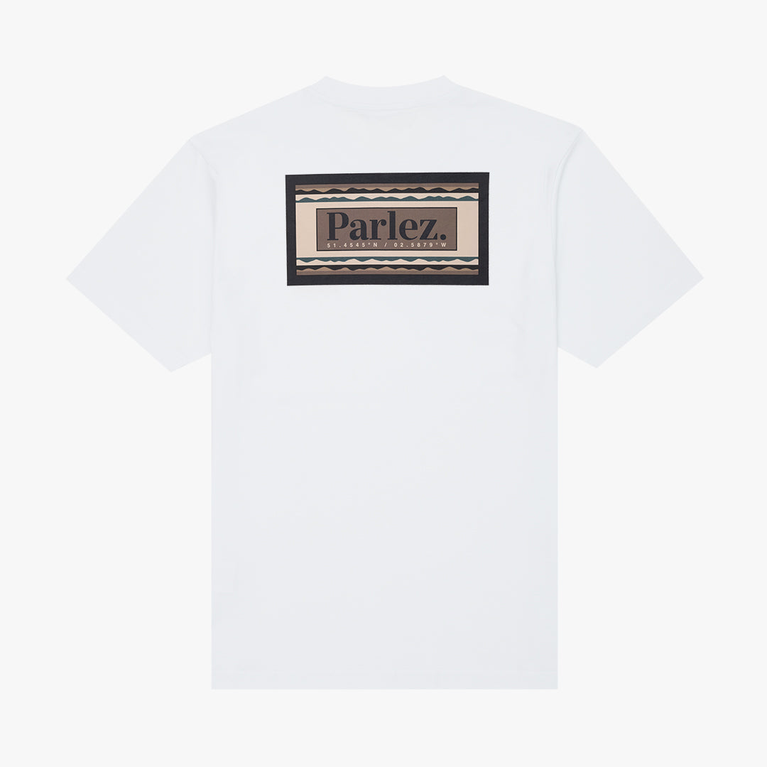 Parlez Banos Back Graphic T-Shirt White