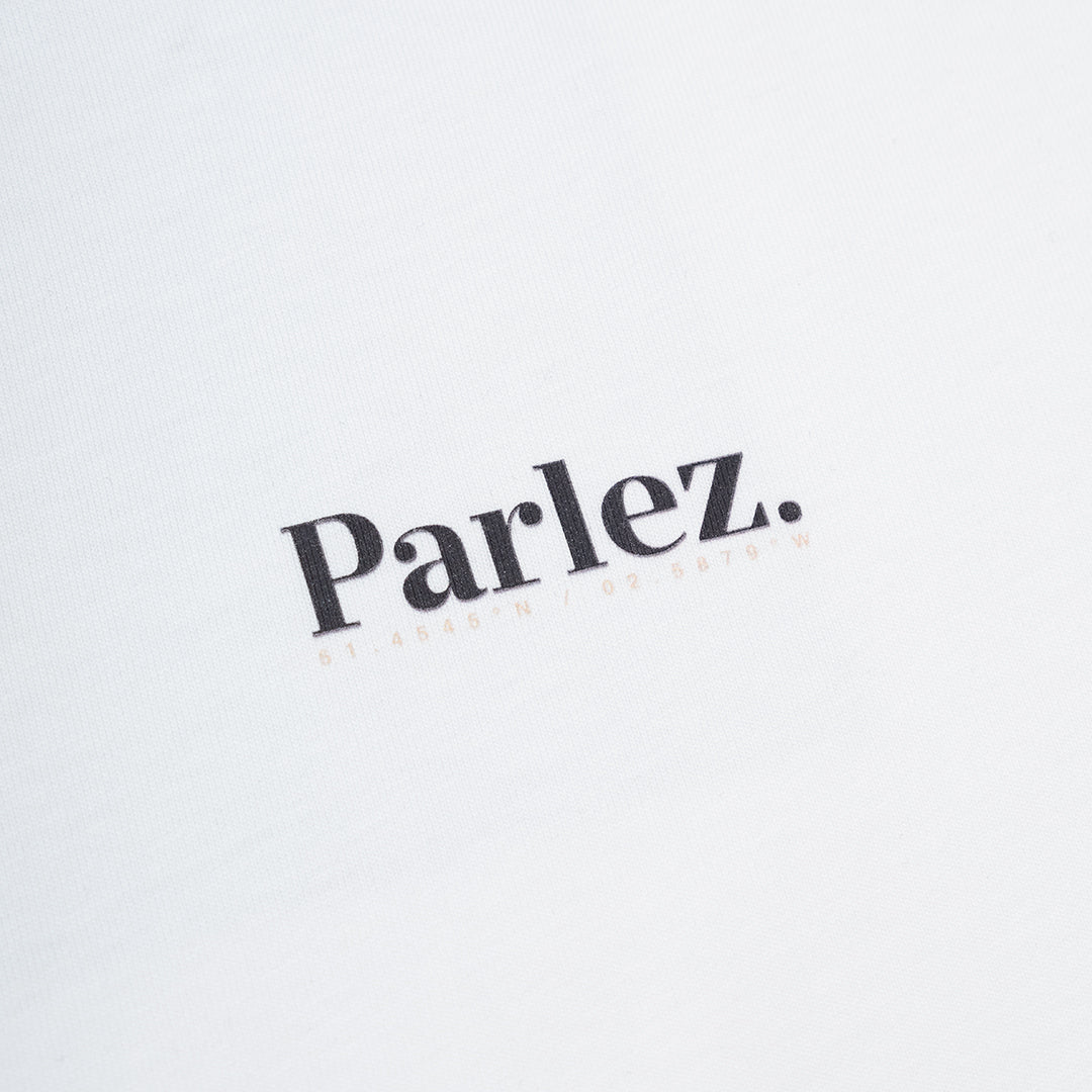 Parlez Banos Back Graphic T-Shirt White