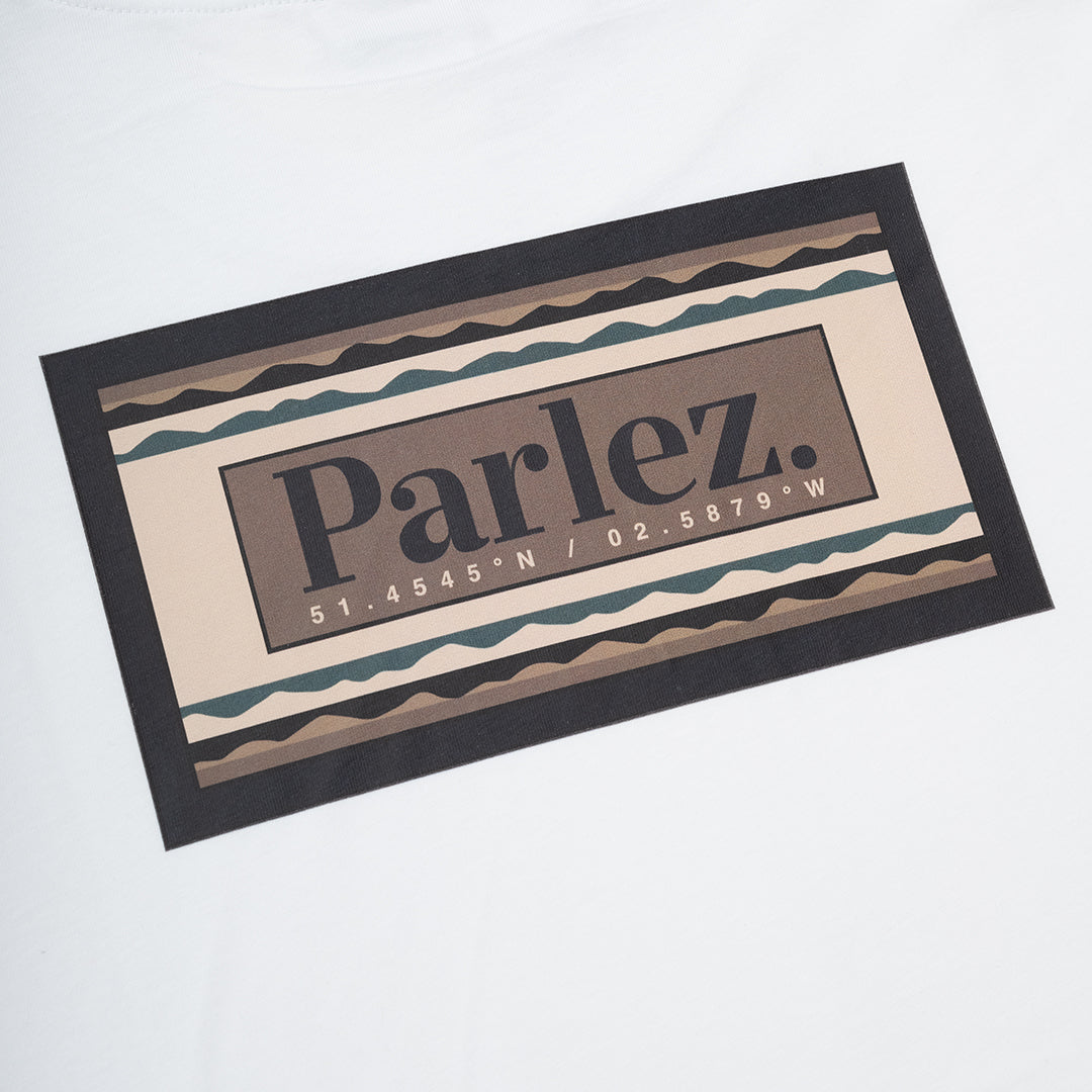 Parlez Banos Back Graphic T-Shirt White