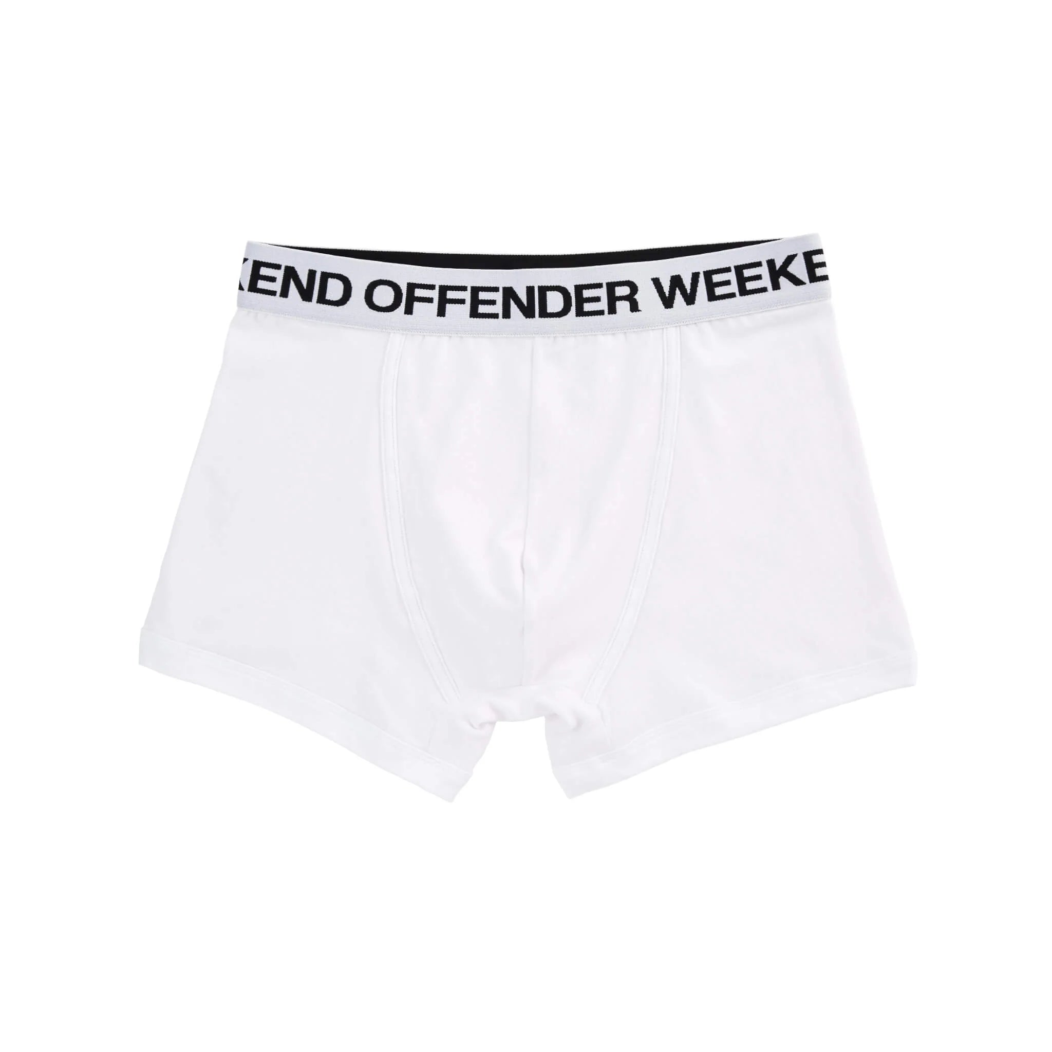 Weekend Offender 3 Pack Branded Boxer Shorts White