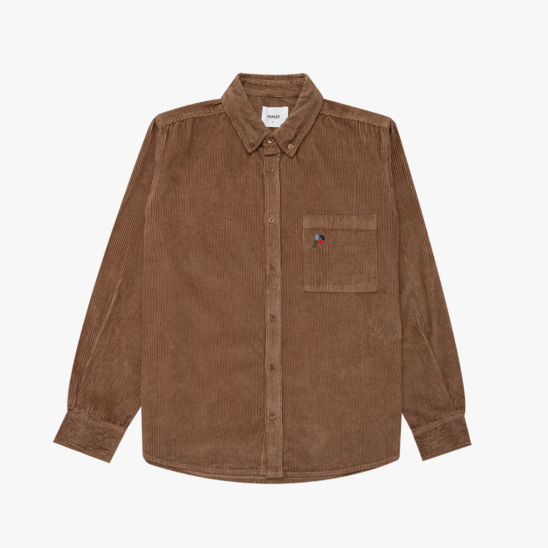 Parlez Cornell Cord Shirt Shitake Brown