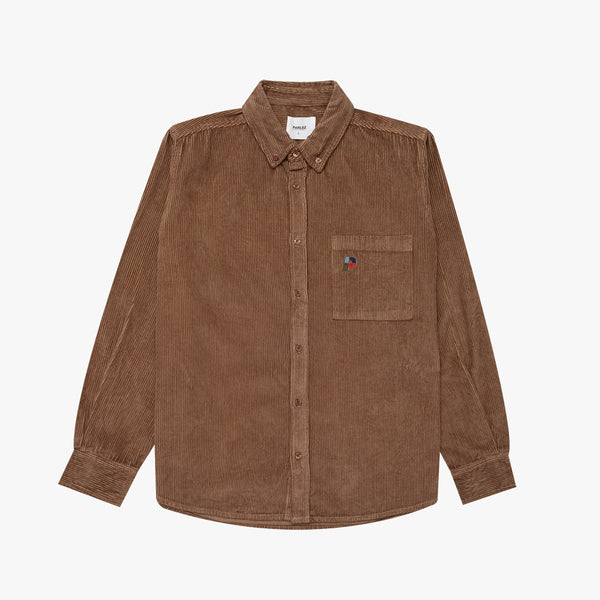 Parlez Cornell Cord Shirt Shitake Brown