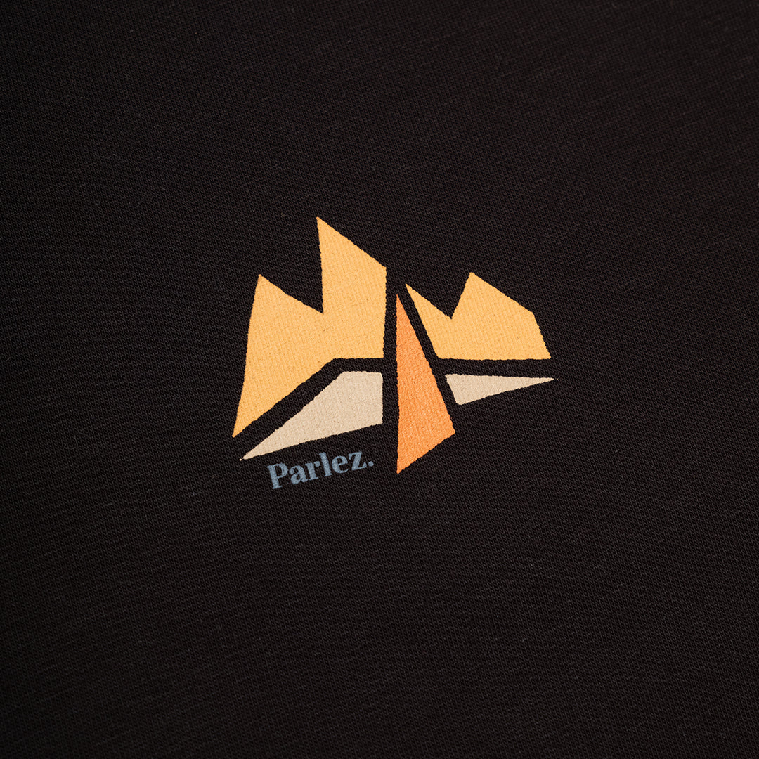 Parlez Manton Back Graphic T-Shirt Black