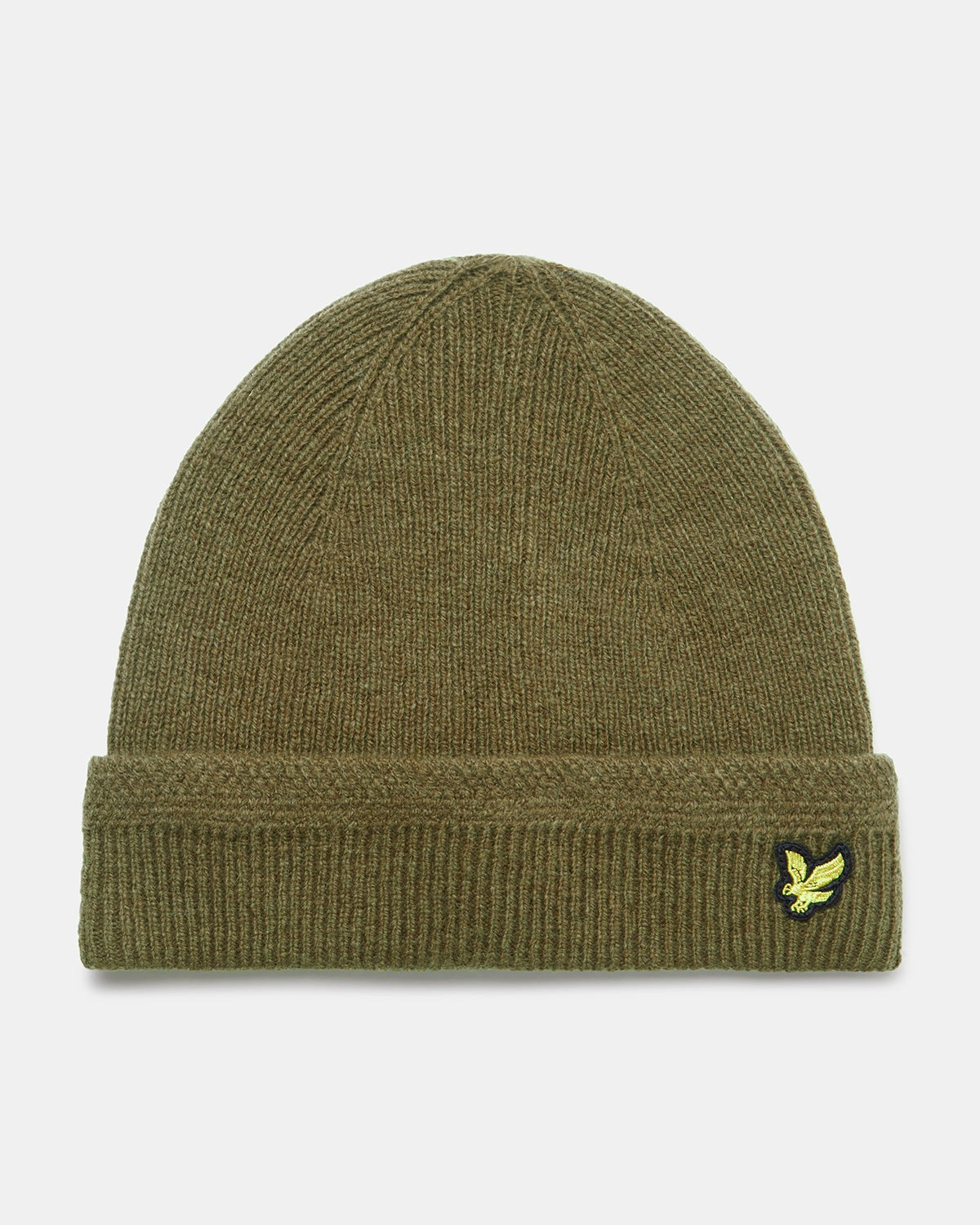 Lyle & Scott Racked Rib Beanie Olive