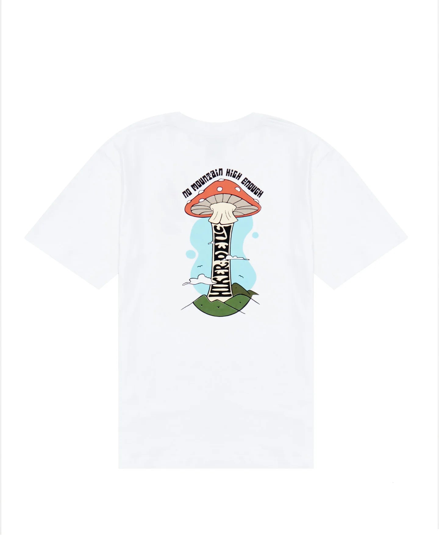 Hikerdelic Mountain High Backprint T-Shirt White