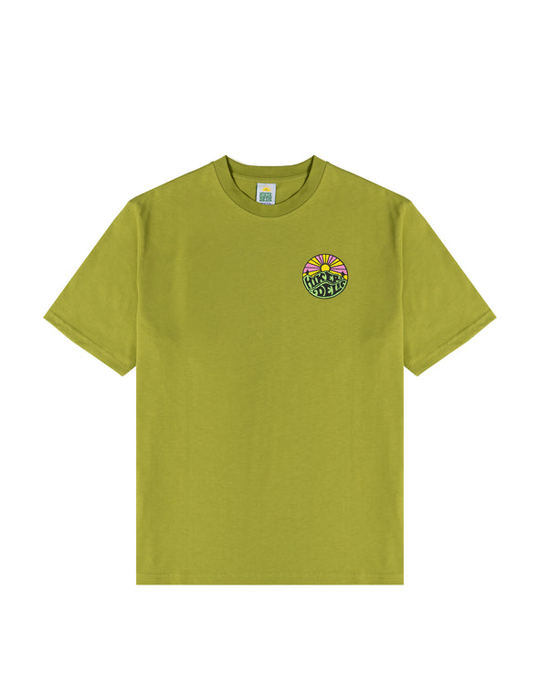 Hikerdelic Backprint Original Logo T-Shirt in Lemon Haze