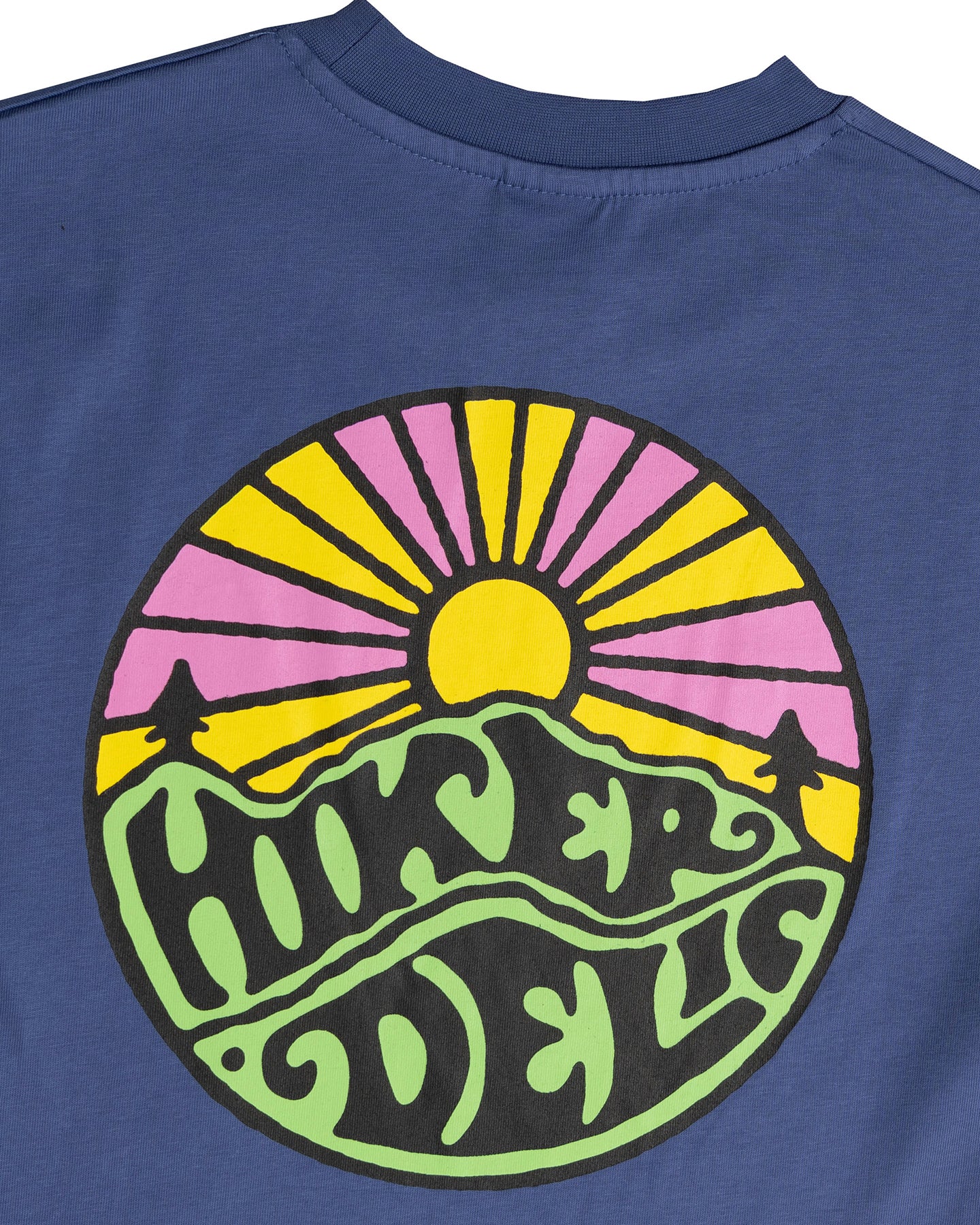 Hikerdelic Backprint Original Logo T-Shirt in Purple haze