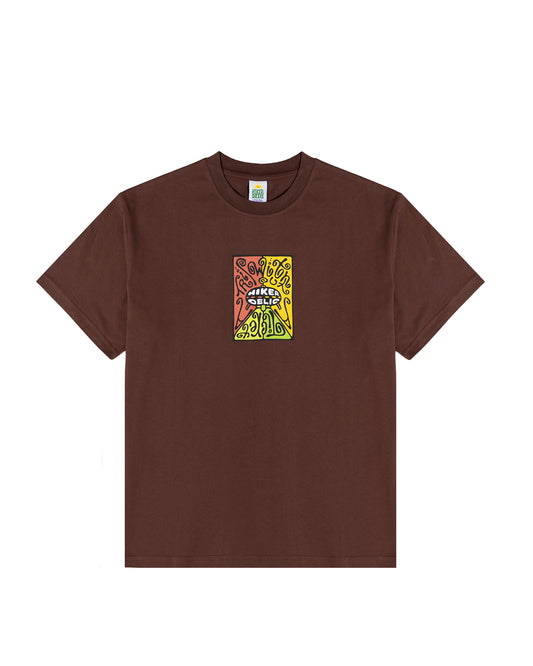 Hikerdelic Prana Graphic T-Shirt Sepia