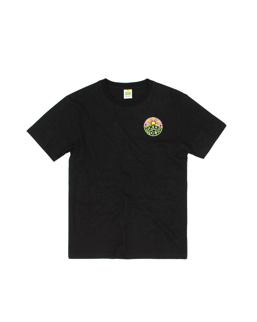 Hikerdelic Backprint Original Logo T-Shirt in Black