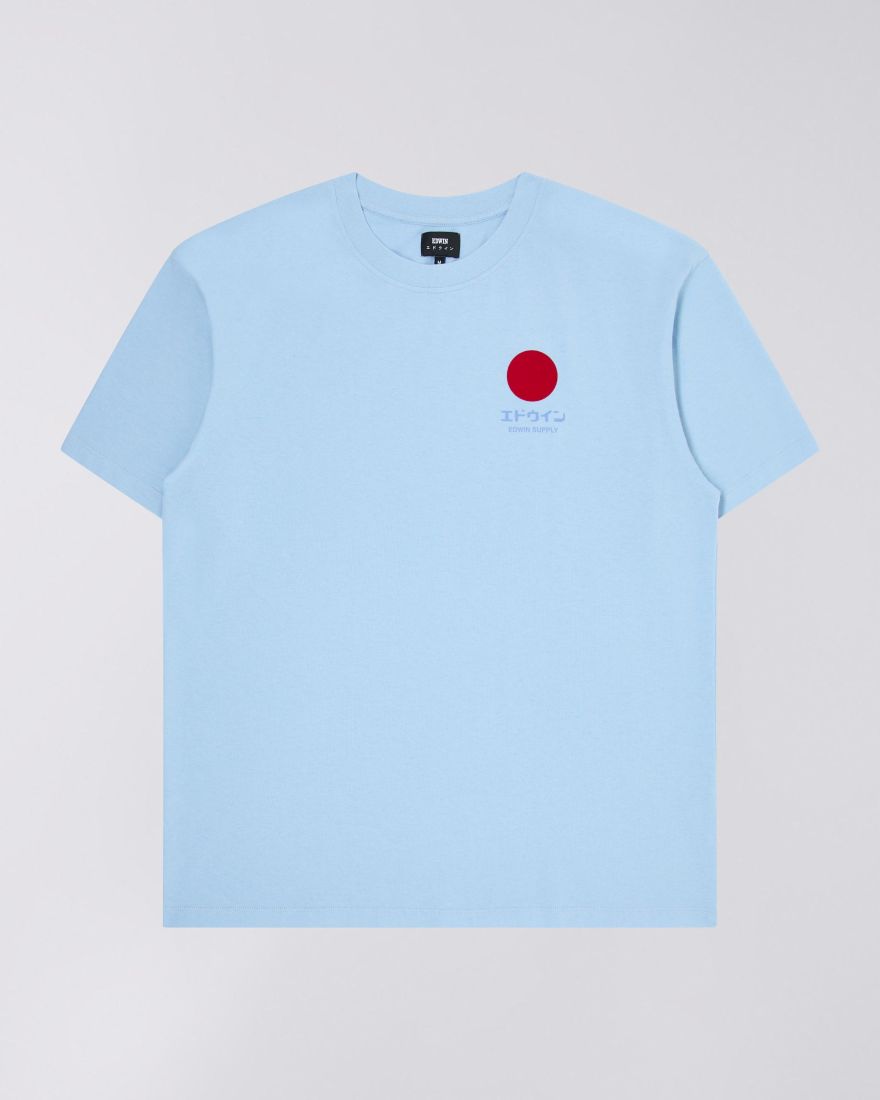 Edwin Sun Supply T-Shirt Placid Blue