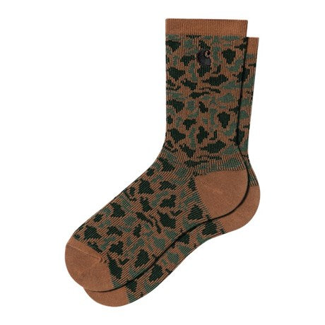 Carhartt WIP Camo Socks Leo Jacquard Tamarind