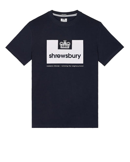 Weekend Offender City Shrewsbury Series T-Shirt in Navy