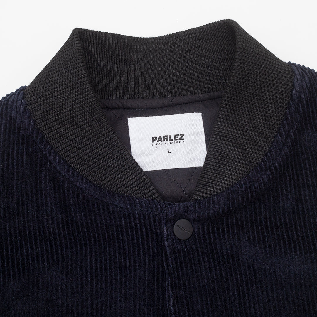 Parlez Jacobs Corduroy Bomber Jacket Navy