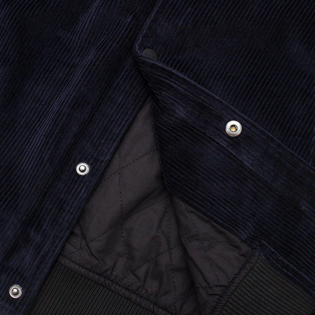 Parlez Jacobs Corduroy Bomber Jacket Navy