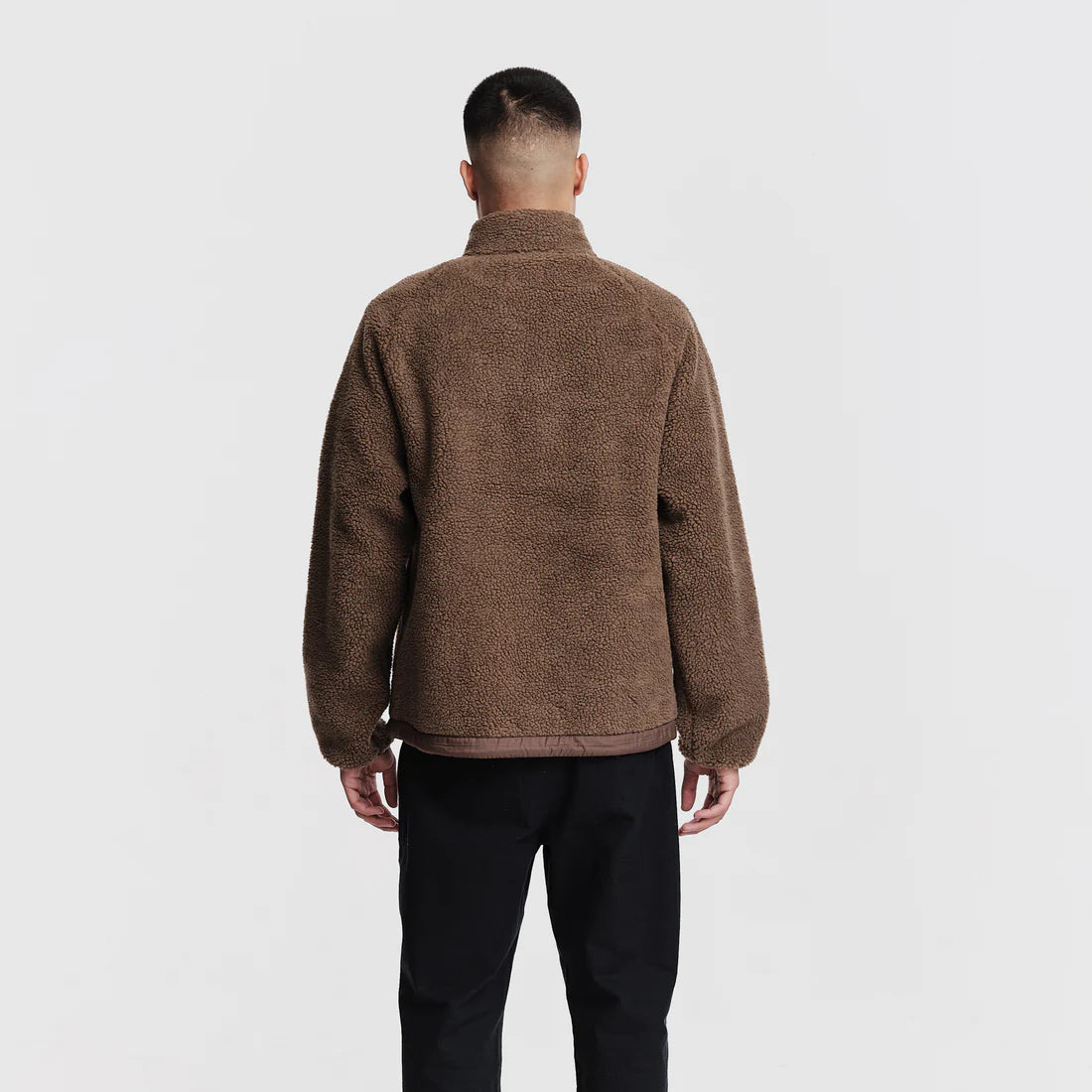 Parlez Piru Zip Fleece Shitake Brown