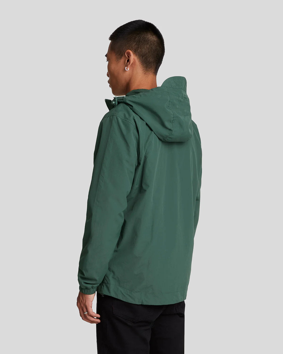 Lyle & Scott Zip Through Hooded Jacket in Teal