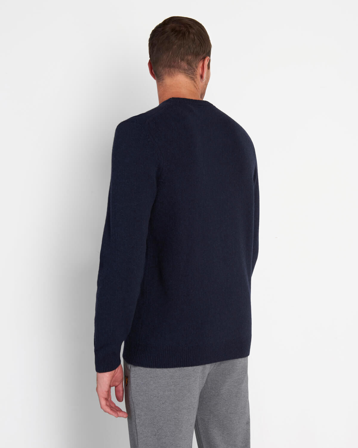 Lyle & Scott Crew Neck Lambswool Jumper Dark Navy