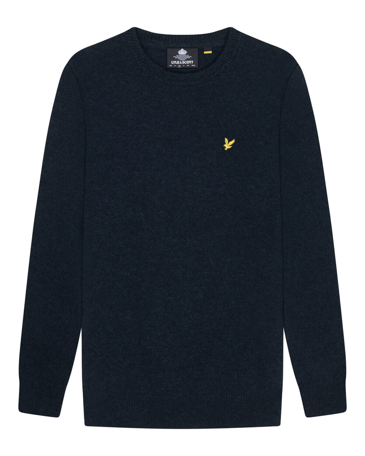 Lyle & Scott Crew Neck Lambswool Jumper Dark Navy