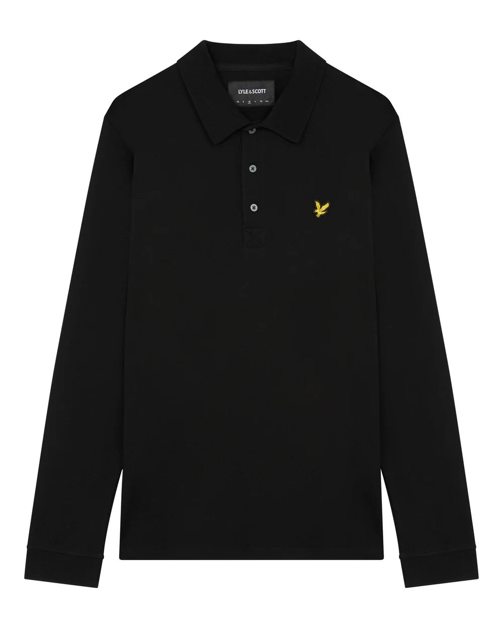 Lyle & Scott Long Sleeve Polo Jet Black