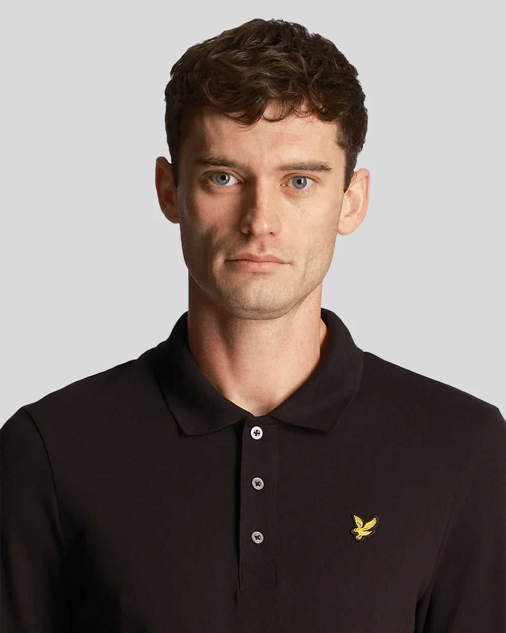 Lyle & Scott Long Sleeve Polo Jet Black