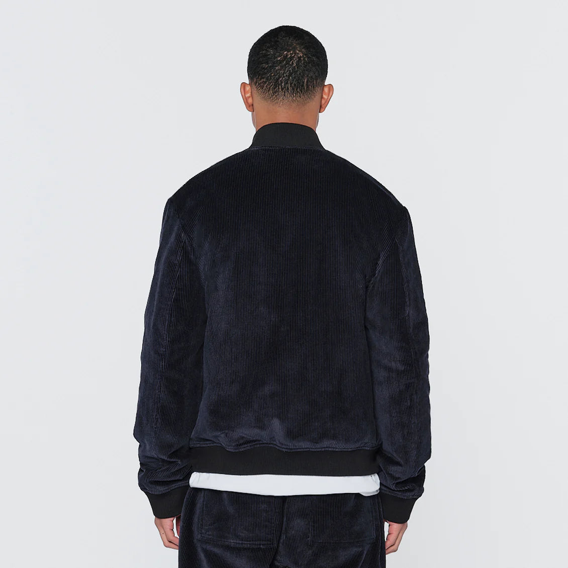 Parlez Jacobs Corduroy Bomber Jacket Navy