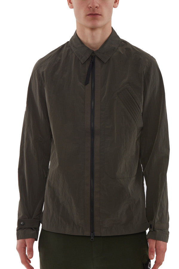 Ma.Strum Rivet Overshirt Oil Slick