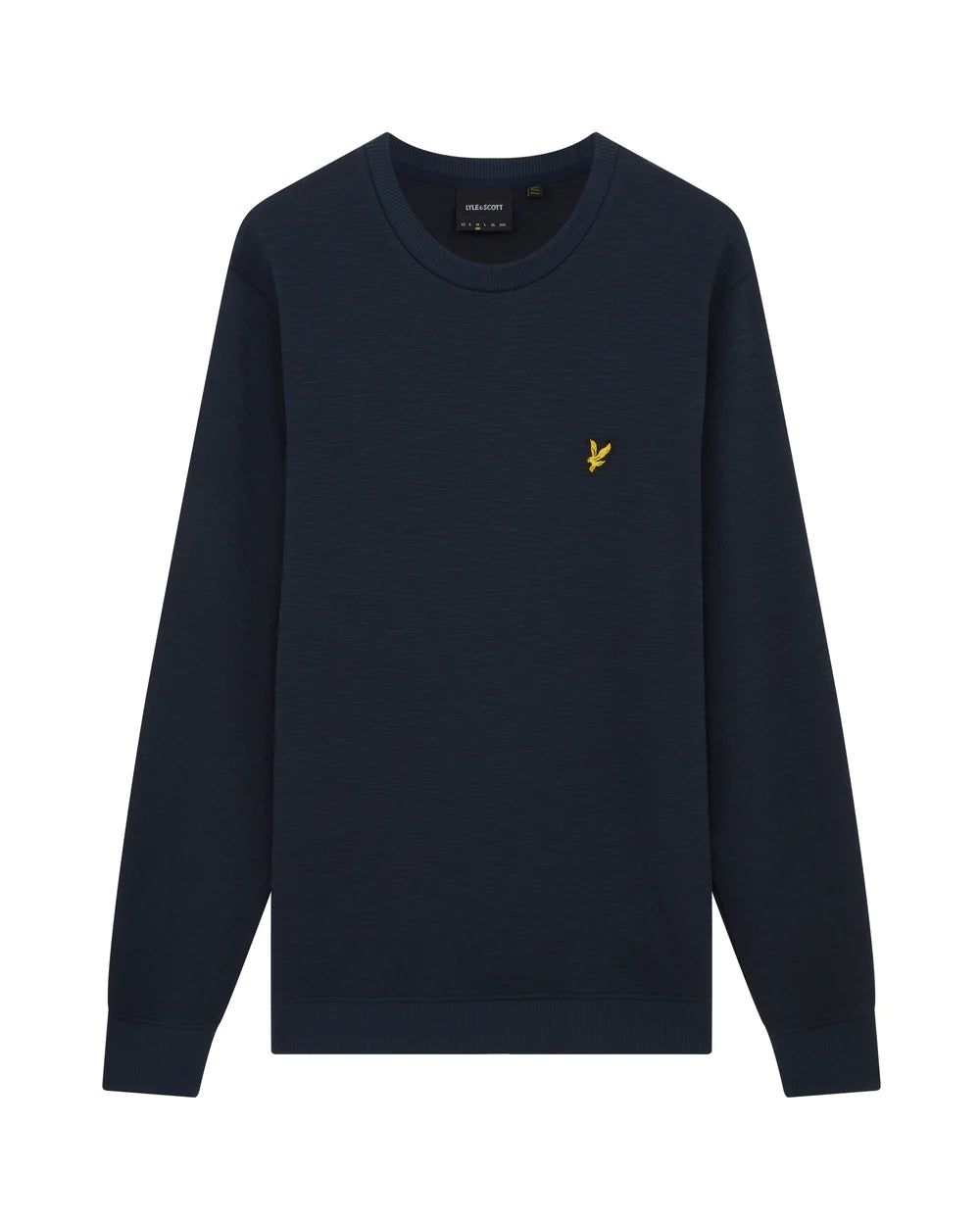 Lyle & Scott Chunky Slub Crew Neck Sweat Dark Navy