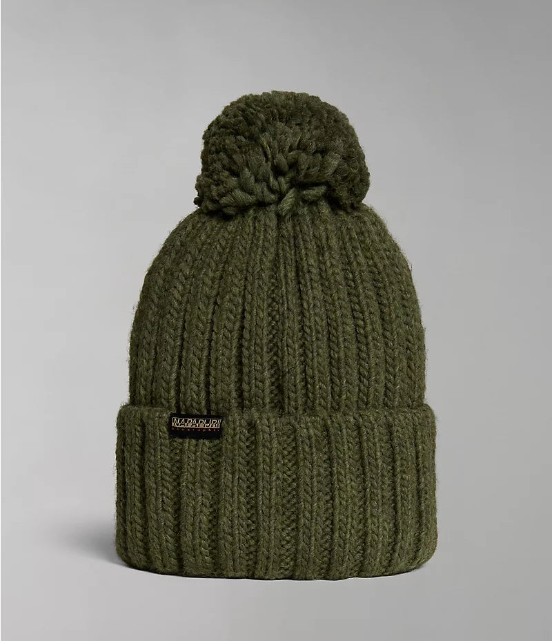 Napapijri Fea 2 Bobble Hat in Green Depths