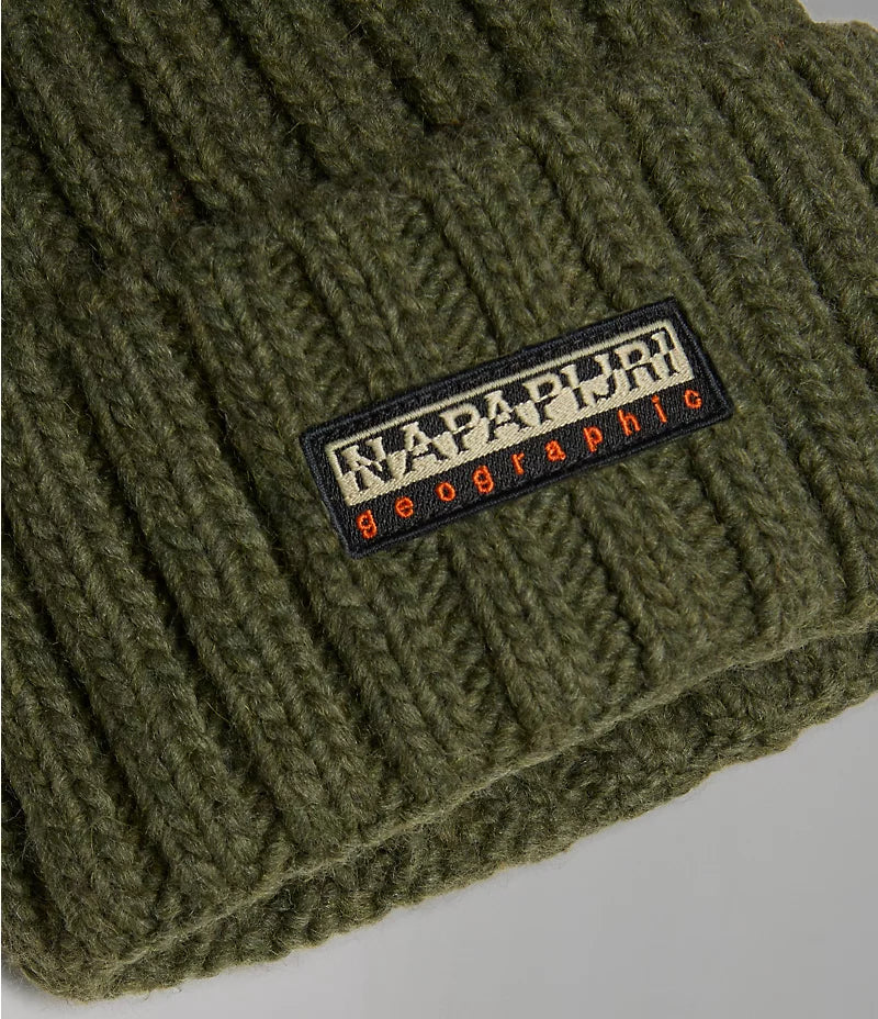 Napapijri Fea 2 Bobble Hat in Green Depths