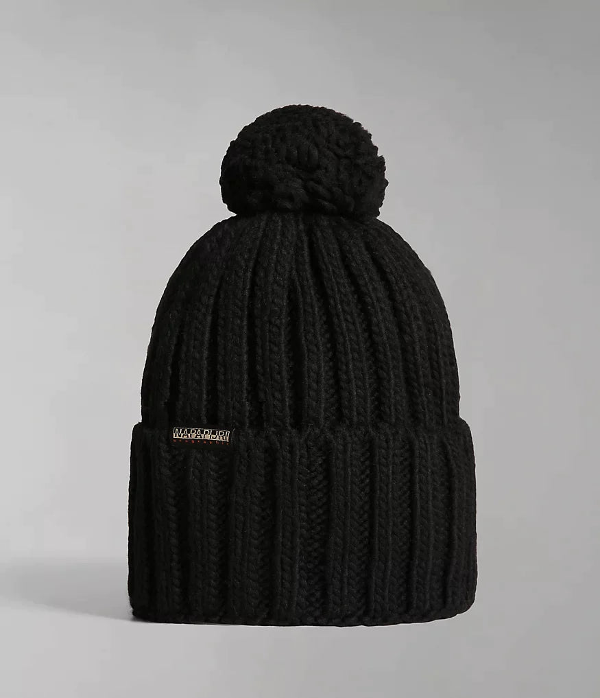 Napapijri Semiury 5 Bobble Hat in Black