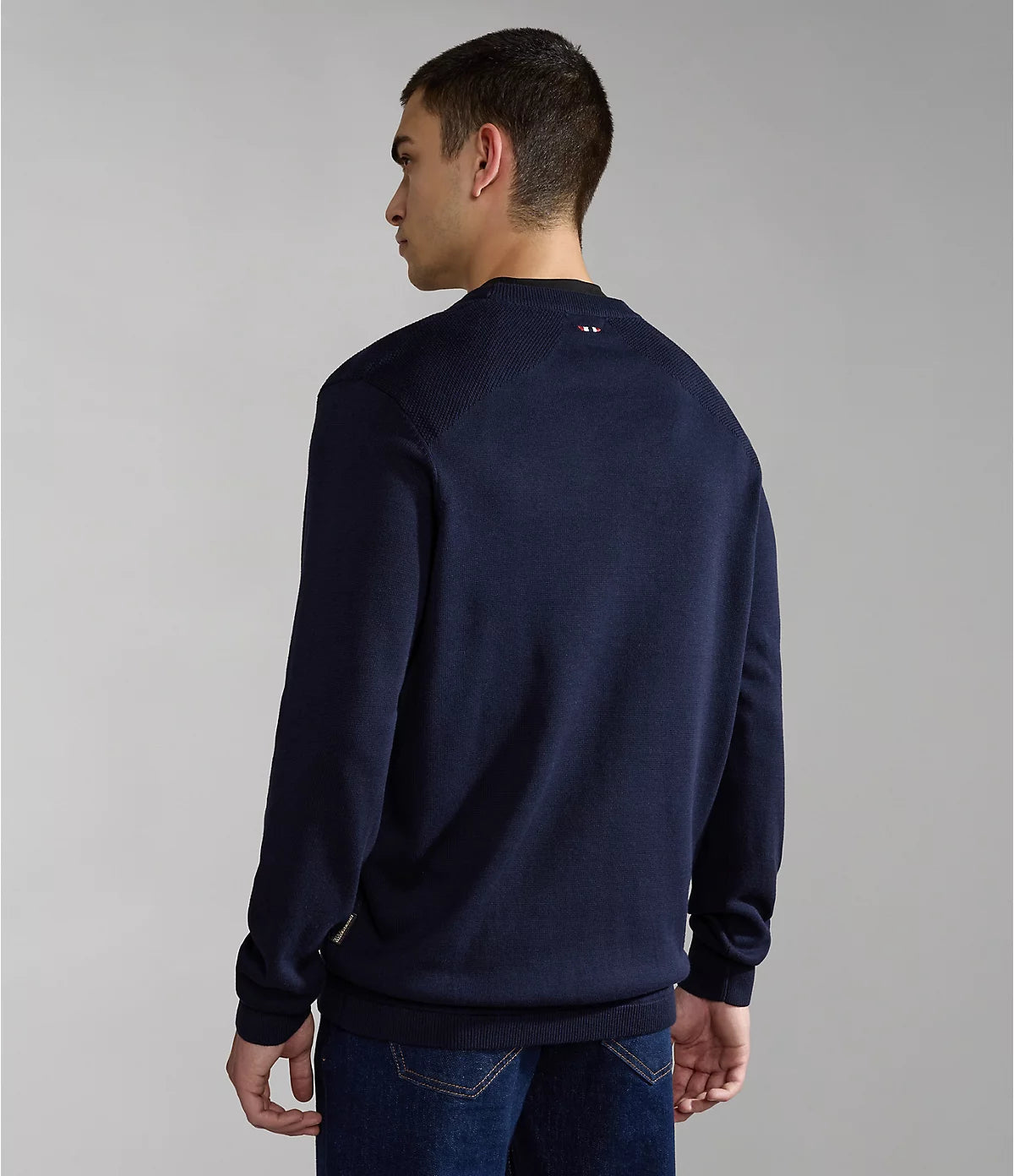 Napapijri Derri Crew Neck Sweatshirt in Dark Blue