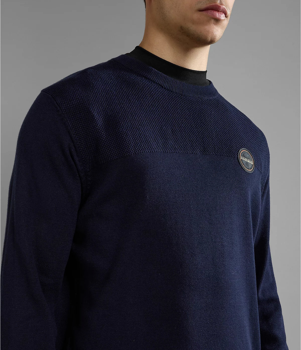 Napapijri Derri Crew Neck Sweatshirt in Dark Blue