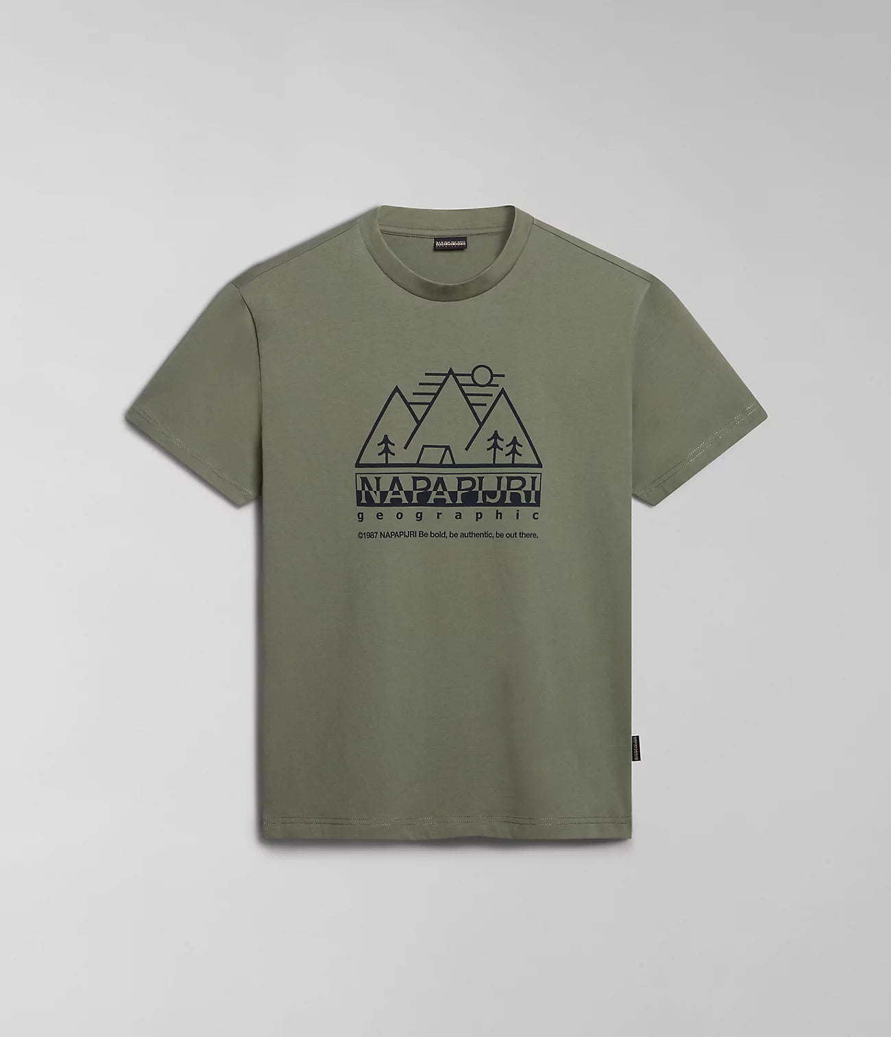 Napapijri Faber Short Sleeve T-Shirt Green Lichen