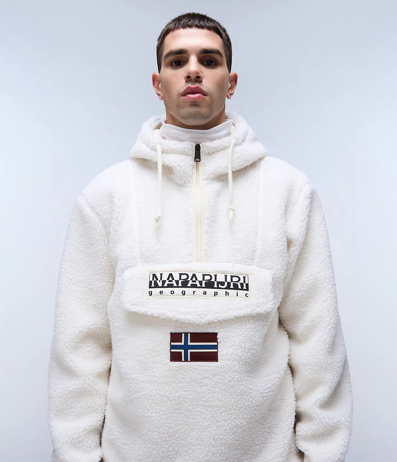 Napapijri Burgee Curly Jacket in Beige