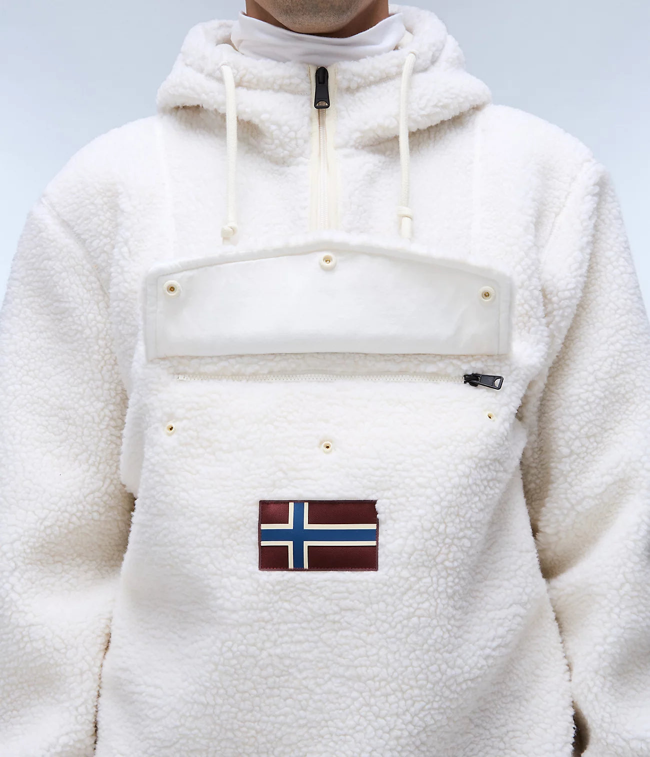 Napapijri Burgee Curly Jacket in Beige