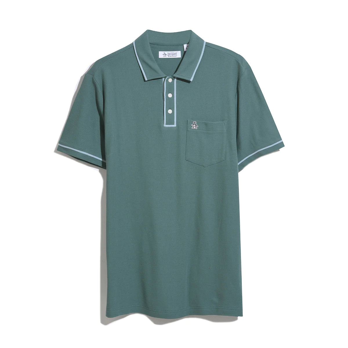 Original Penguin Organic Cotton Earl Tipped Polo Sea Pine