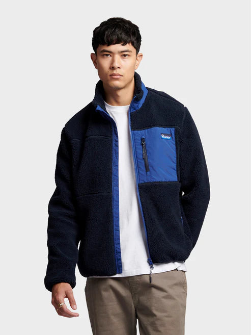 Penfield Mattawa Fleece Jacket Navy Blazer Blue