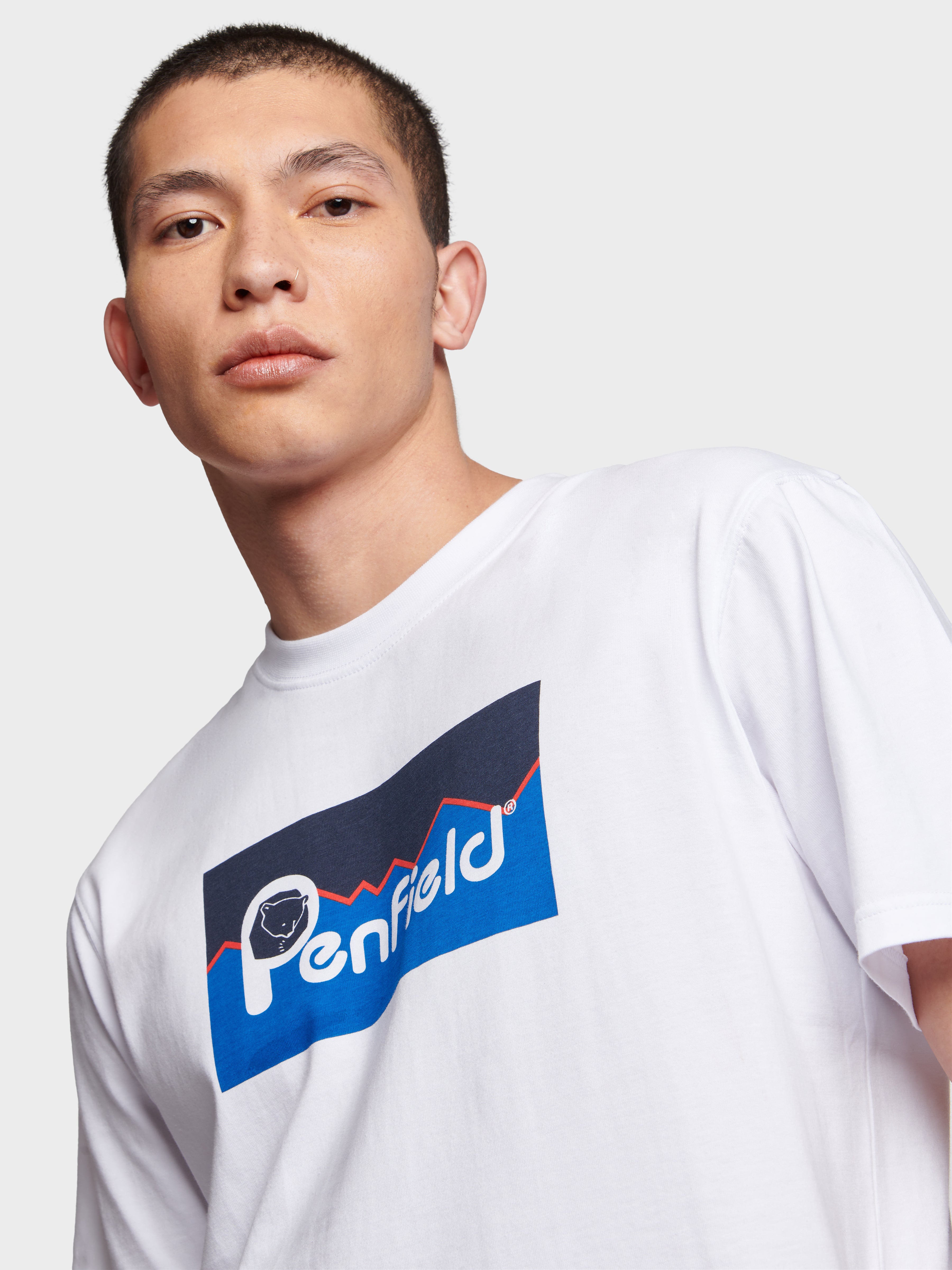 Penfield Original Large Logo S/S T-Shirt Bright White