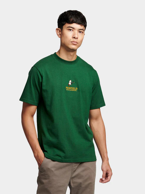 Penfield Mallard Embroidered T-Shirt Eden Green