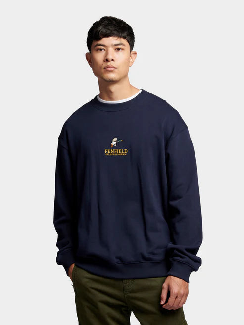 Penfield Embroidered Mallard Sweat Navy