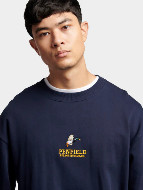 Penfield Embroidered Mallard Sweat Navy