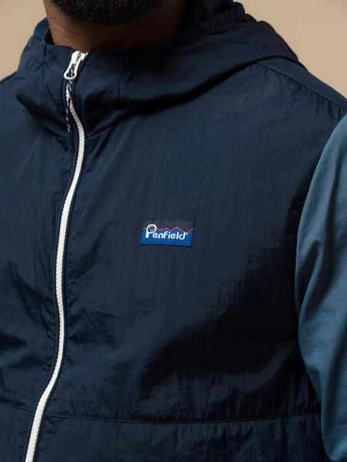 Penfield Hooded Waterproof Rain Jacket Navy