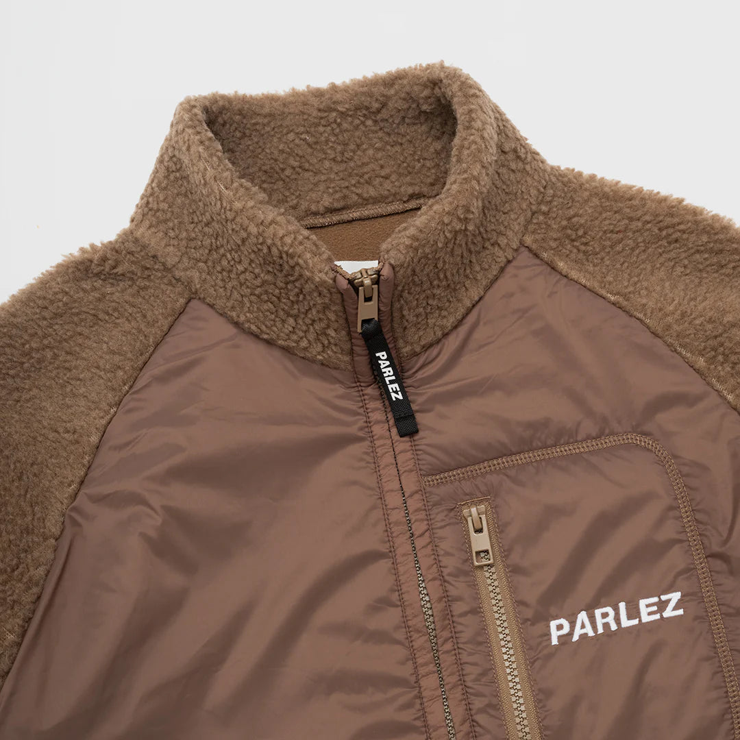 Parlez Piru Zip Fleece Shitake Brown