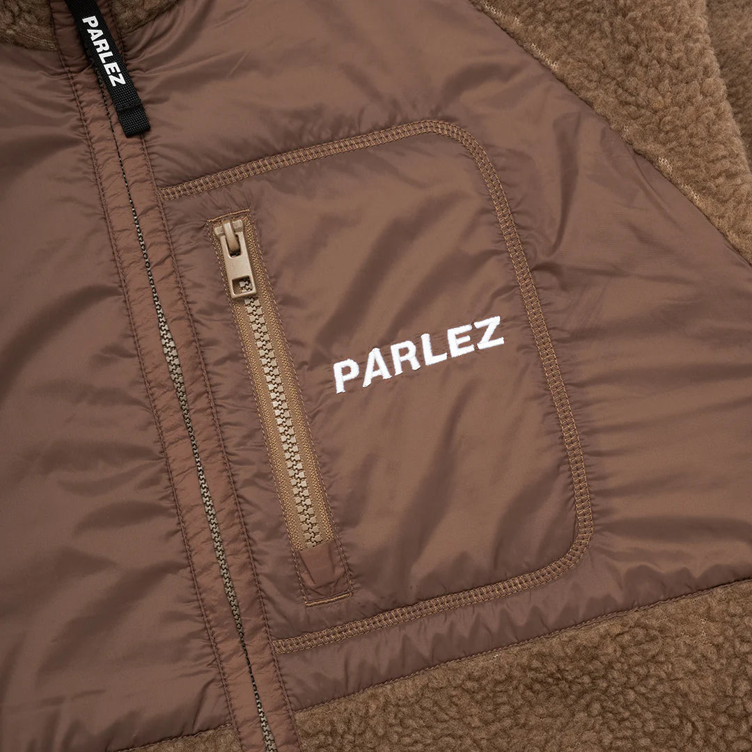 Parlez Piru Zip Fleece Shitake Brown