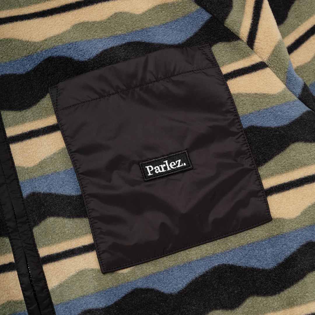 Parlez Pismo Zip Fleece Black Multi