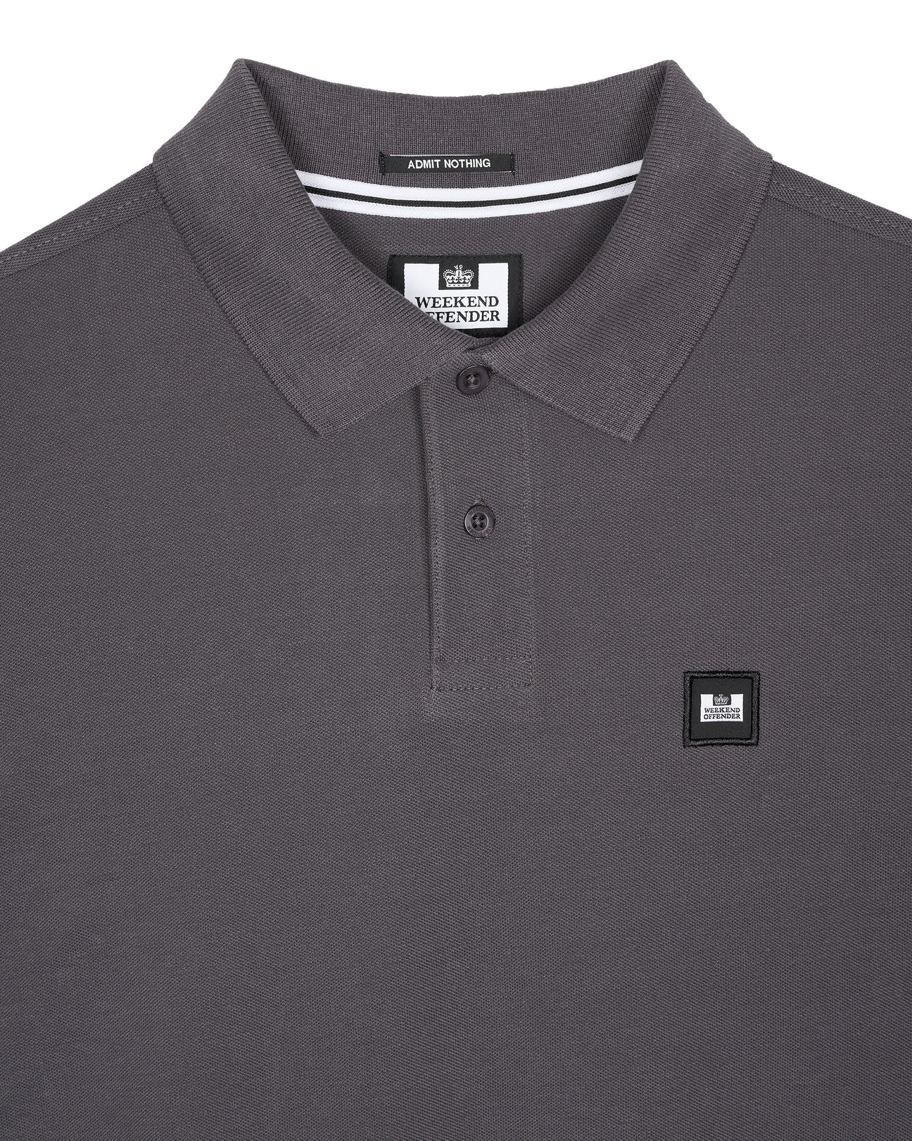 Weekend Offender Dice Long Sleeve Polo Shirt Greystone – Inocencia