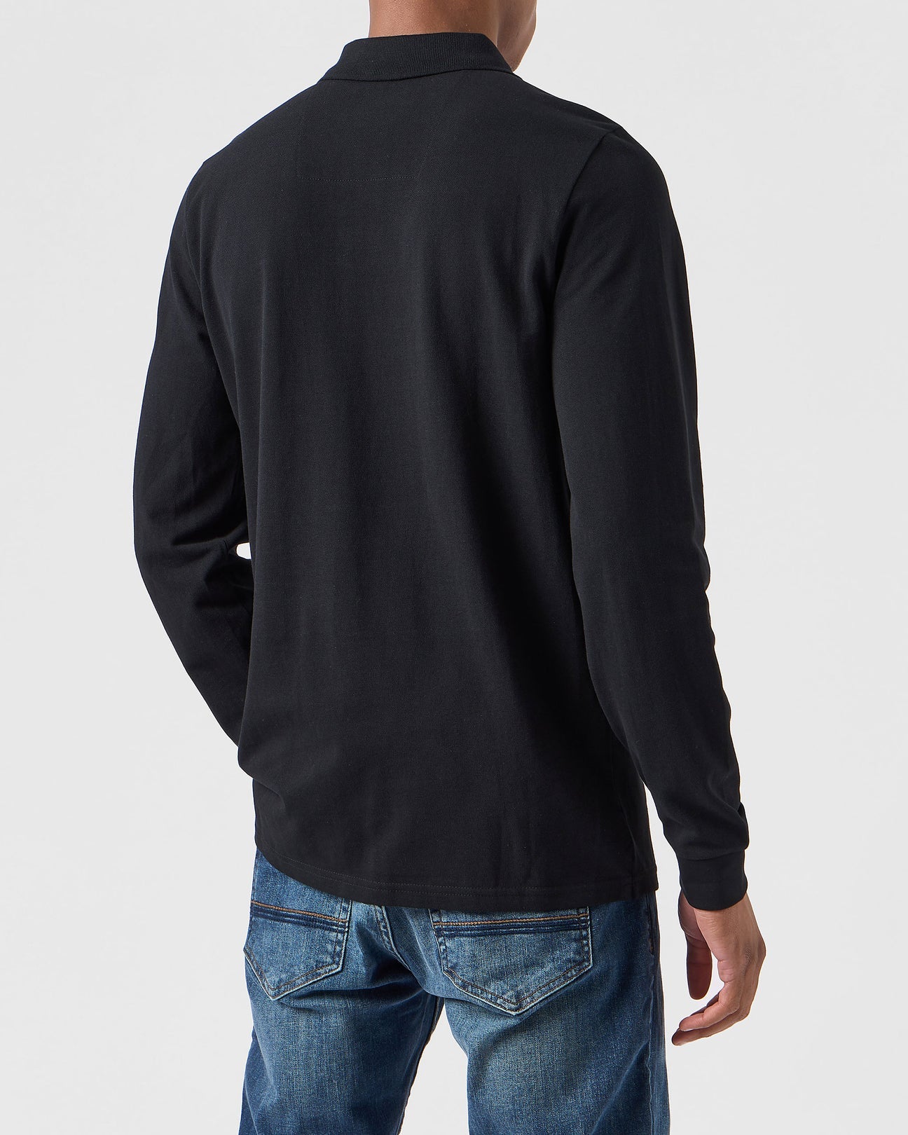 Weekend Offender Dice Long Sleeve Polo Shirt Black